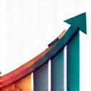 Icône graphique en hausse symbolisant les résultats